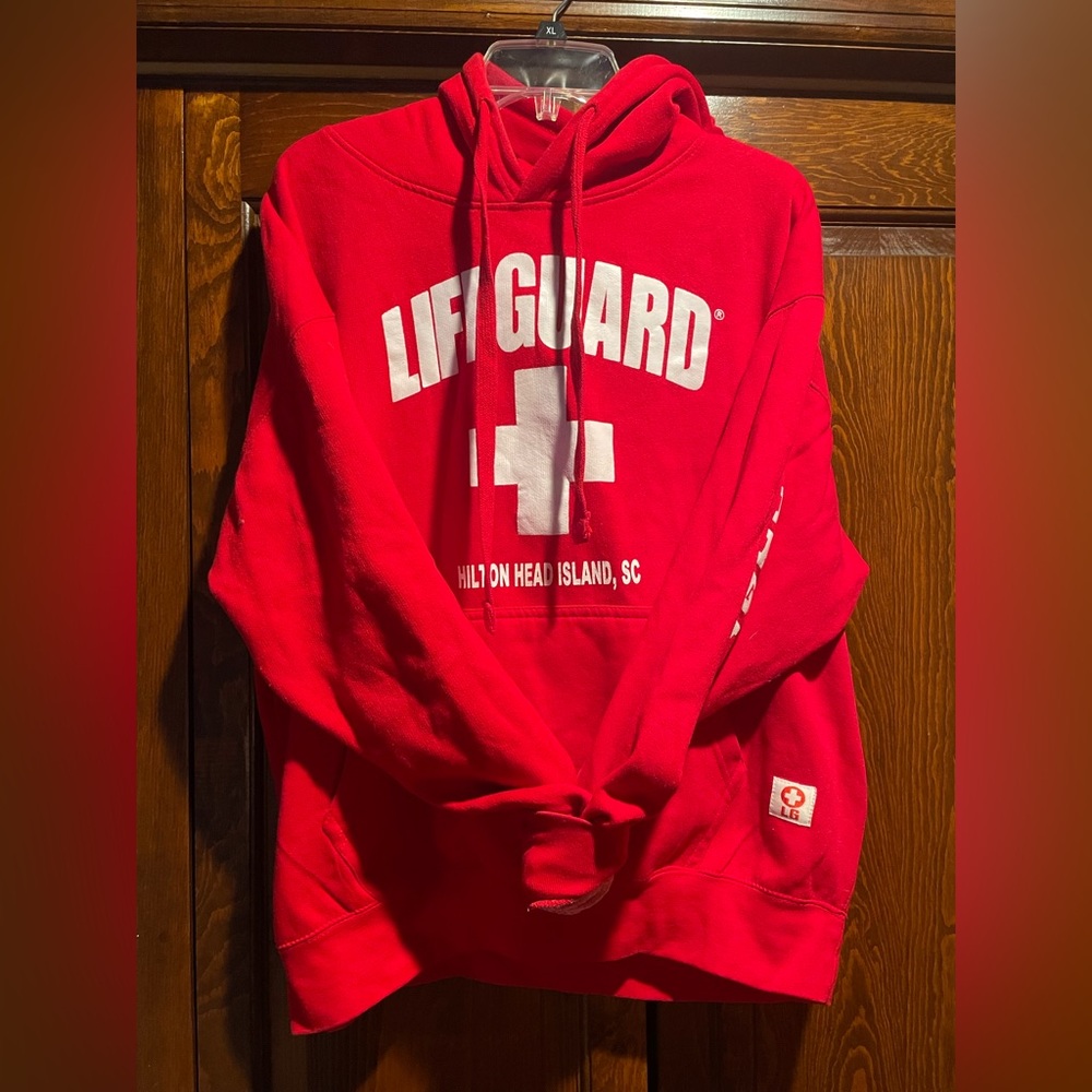 Red Lifeguard Hoodie